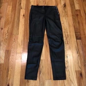 H&M Black Leather Pants